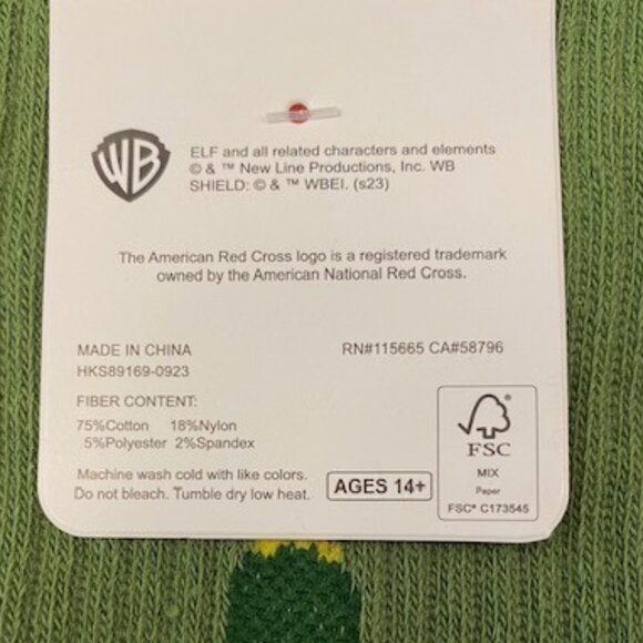 "Buddy the Elf" Unisex Christmas Socks - Picture 5 of 6